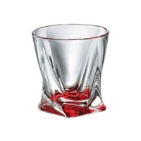 QUADRO -  kleurglazen - set 6 stuks