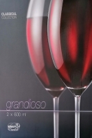 2x GRANDIOSO - rode wijn wijnglazen - 600ml