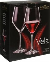 2x VELA -rode wijn wijnglazen - 570ml