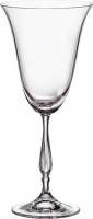 FREGATA  rode wijnglas met sierlijke steel 350ml