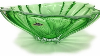 PLANTICA kristallen schaal GREEN 33cm