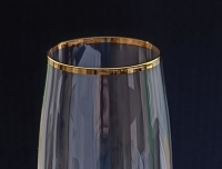 COLIBRI champagne glas flute 220ml met GOUDEN rand