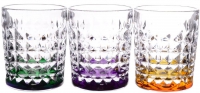 DIAMOND gekleurde glazen set 6 stuks - 230ml