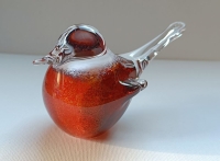 Mini urn - vogeltje roodbosje