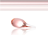 Glasstaaf roze transparant - ROSA