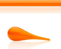 Glasstaaf oranje - CORAL