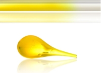 Glasstaaf geel  - amber tempering