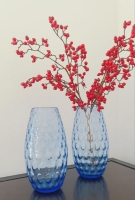 OLIVA vaas lichtblauw 30cm