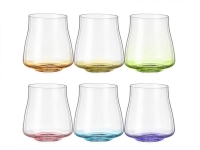 RAINBOW Fresh -  gekleurde glazen  - 6 + 6 stuks AANBIEDING