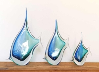 Vis  blauw-turquioise 18cm