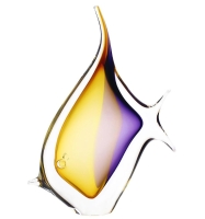 Vis  amber-amethyst  32cm