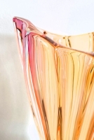 PLANTICA  kristallen vaas AMBER-PINK 32cm