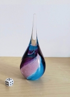 Druppel - mini urn - blauw paars