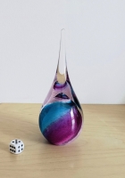 Druppel - mini urn - blauw paars